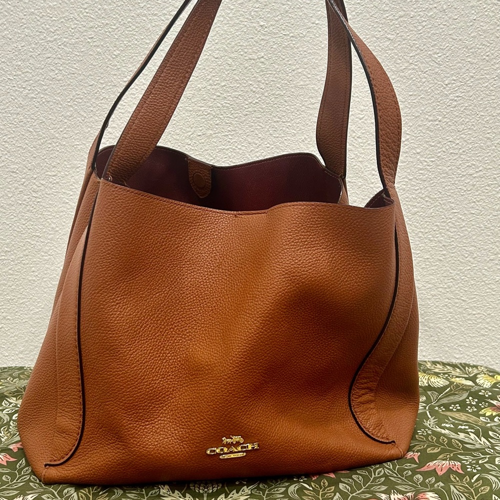 Coach Hadley Hobo Brown Leather Tote Bag